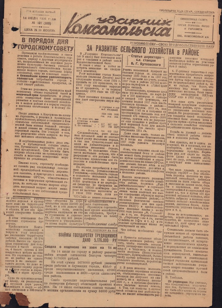 Ударник Комсомольскак 285